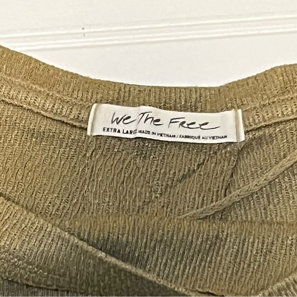 Free People We The Free Slouchy Boho Tunic XL | Thumb Holes Side Slits - Picture 4 of 8